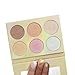 Beshine Highlighter Palette, 6-Color Highlighter Palette Brightening powder,Facial Stereoscopic Corrective Exquisite Powder for All Skin Types (Gold)
