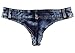 Soojun Women's Cheeky Denim Shorts Sexy Booty Low Waist Denim Thong, Blue, US 6-8