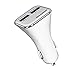 Qualcomm Quick Charge 3.0 2-port USB Car Charger , QC3.0 + 2.1A Total 28W 5A , for Samsung Galaxy S7/S6/S6 Edge, iPhone, iPad, LG , Nexus, HTC, Sony and more (White)