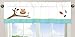 Turquoise and Lime Hooty Owl Window Valance