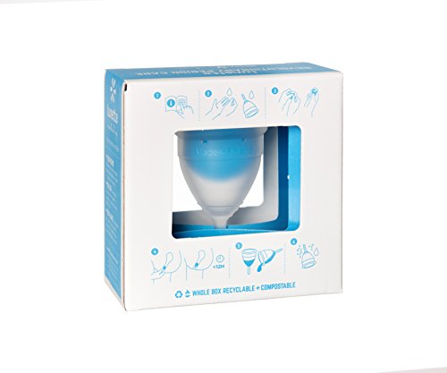 Lunette Menstrual Cup - Clear - Model 1 for Light to Medium Menstruation - Natural Alternative for Tampons and Sanitary Napkins