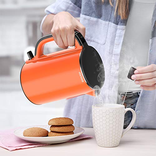 Electric Kettle, Miroco Double Wall 100 Stainless Steel BPAFree Cool