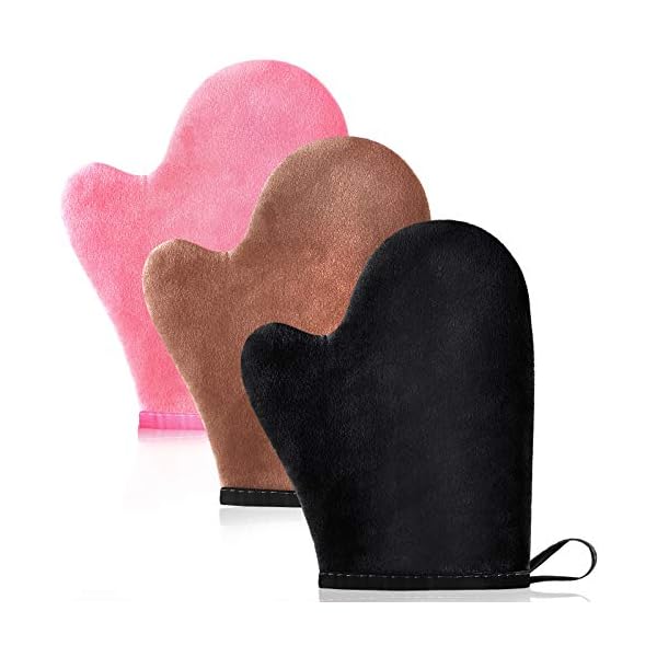 3-Pieces-Self-Tanning-Mitt-Self-Double-Sided-Self-Tanning-Gloves-Sunless-Tanning-Mittens-Mini-Finger-Face-Gloves-for-Self-Tanner-Sunless-Tanning-Mitt-Pink-Brown-Black 3 Pieces Self Tanning Mitt Self Double Sided Self Tanning Gloves Sunless Tanning Mittens Mini Finger Face Gloves for…
