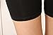 Liang Rou Women's Ultra Thin Stretch Short Leggings Plain Black L