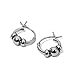 Silverline Jewelry 925 Sterling Silver Small 10mm Bali Style Click Top Unisex Hoop Earrings