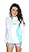 Harley-Davidson Womens Obscure Ice B&S Mock Neck Full Zip White Sweatshirt