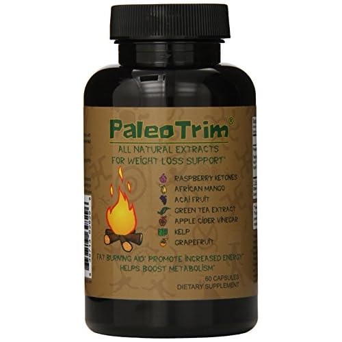 PaleoTrim All Natural Weight Loss Pills w/ Raspberry Ketones, African Mango, Acai, Green Tea, And More All In... image