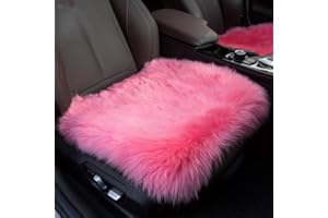 Sisha-A Winter Warmth: Universal Sheepskin Seat Cushion Cover - Natural Wool, for Cars, Trucks, SUVs & Vans - Cozy & Stylish 