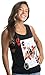 Ann Arbor T-shirt Co. Queen of Squats | Workout Athletic Gym Lifting Women's Flowy Muscle Tank Top-(GirlTank,L) Heather Black