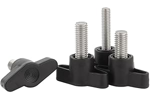 QIRUIRED 4 Pcs M8 x 30mm Thumb Screws 304 Stainless Steel Head Diameter 36mm Z-Shaped Handle Screw Knob Bolt Clamping Handle Knurled Thumbscrew Grip Handgrips