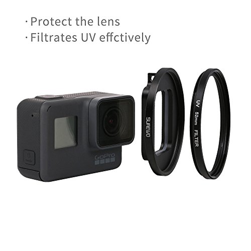 SUREWO CPL Lens Filter 52mm Circular Polarizing Lens Filter with UV Filter Compatible with GoPro Hero 7 6 5 Black
