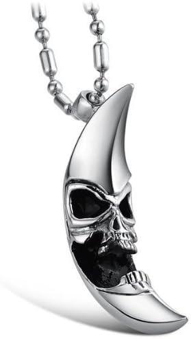 Brand New Men's Titanium Pendant Necklace Special Moon Korean Style in a Gift Box
