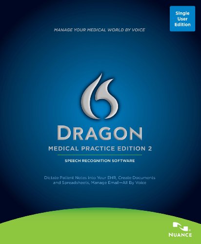 Nuance Dragon Medical Practice Edition 2 - 1 License Retail Box
