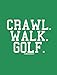 Threadrock Unisex Baby Crawl Walk Golf Infant Bodysuit 6M Kelly Green