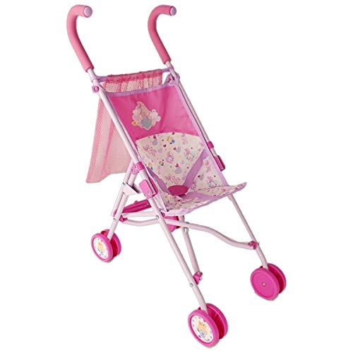 Zapf Creation 826485 BABY born Stroller mit Tasche, zusammenklappbarer Puppenbuggy mit Gurtsystem und praktischem Netz… – Bild 3