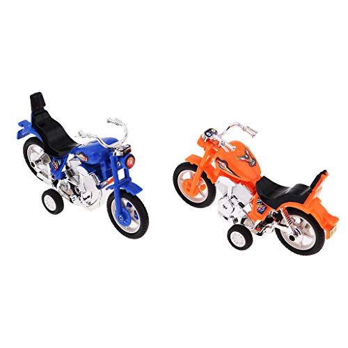 B Blesiya 5 Pieces Mini Plastic Pull Back Motorcycle Toys for Kids Boys and Girls Gift