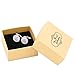 LParkin Wedding Gift Cuff Links -Father of the Bride ; Daddy I love you first (White)