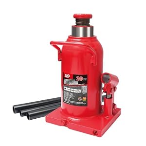 BIG RED 油圧ジャッキ 20t ダルマジャッキ 最低位220mm/最高位420mm 車用 レッド TJ92004D