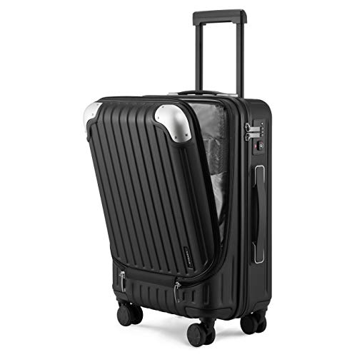 LEVEL8 Grace Carry On Luggage, 20” Hardside Suitcase, ABS+PC Harshell