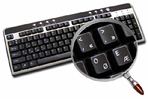 PROGRAMMER DVORAK NON-TRANSPARENT KEYBOARD DECALS BLACK OR WHITE BACKGROUND FOR DESKTOP, LAPTOP AND NOTEBOOK (Black Background)