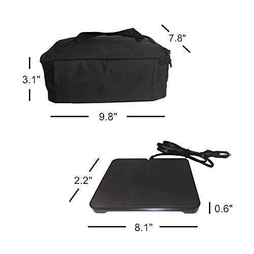 Starrysky Mini portable oven personal lunch containers Food Warmer Bag for Car, Business Travel, Camping, Truckers Portable Oven 12V Personal Crockpot Slow Cooker Microwave