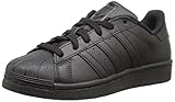 adidas Originals Superstar Foundation J Casual Basketball-Inspired Low-Cut Sneaker (Big Kid),Black/Black/Black,5.5 M US Big Kid