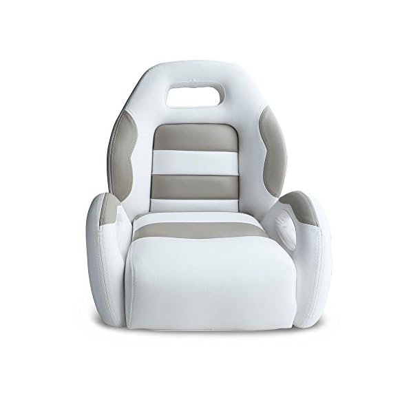 Leader-Accessories-Pontoon-Captains-Bucket-Seat-Boat-Seat-WhiteTaupe Leader-Accessories-Pontoon-Captains-Bucket-Seat-Boat-Seat-WhiteTaupe