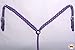 HILASON Horse Breast Collar Crossnet Braided Paracord Purple/Blackthumb 4