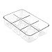 mDesign Coffee Condiment Packet Organizer for Sugar, Salt, Sweeteners, Tea Bags, Creamers - Clear