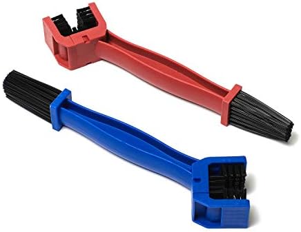 チェーンブラシ 青 赤 ２本セット バイク 自転車 チェーン 洗浄 チェーン洗浄 クリーナーツール サビ落とし 宅配便送料無料 ドライブチェーンブラシ バイクチェーンクリーナー Kawa 自転車チェーンクリーナー にお使いください