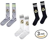 Real Madrid Kids Youth Soccer Team Socks Gift Set Bundle 3 PAIRS