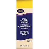 Wrights Single Fold Satin Blanket Binding, 2 by 4-3/4-Yard, Canary