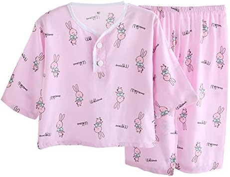 LLIOFUS Little Boys&Girl confortable cotton Pjs Elastic waised Pajama set 6M-6T