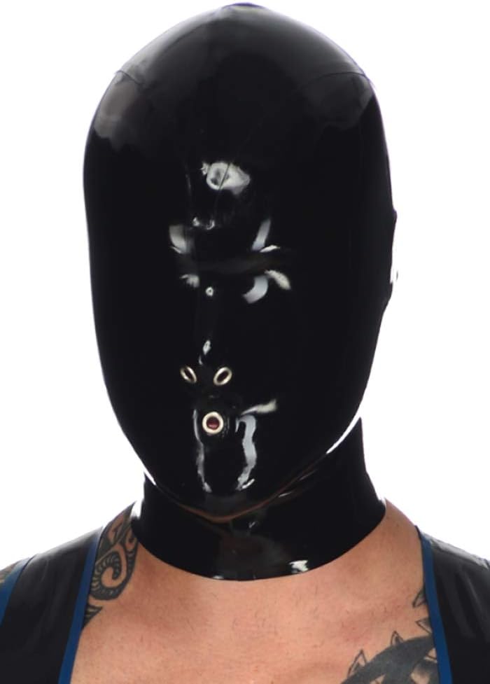 Latex Rubber Full Face Cover Hoods Breathing Masks 0.4MM