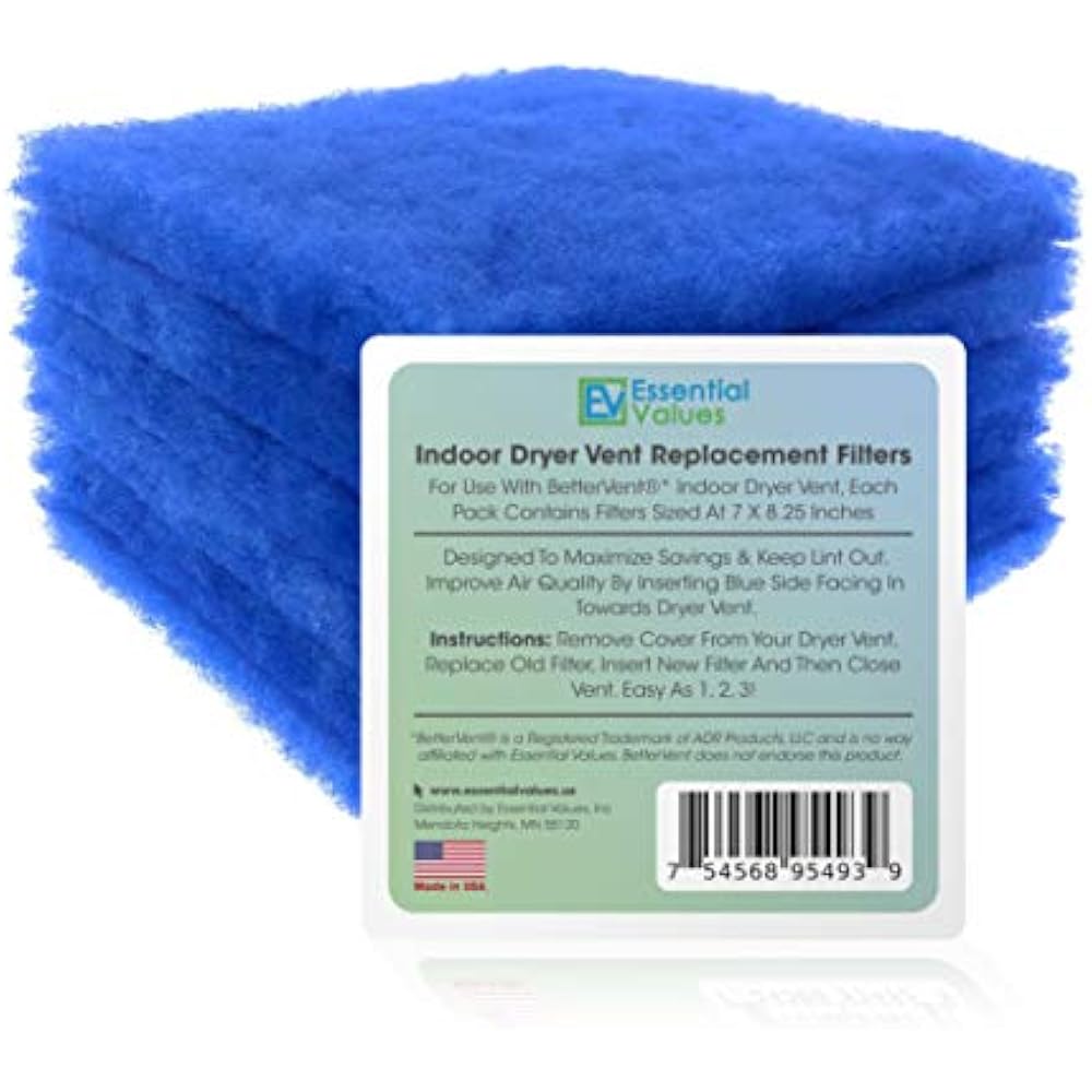 6 Replacement Parts Pack Compatible Filters For Bettervent Indoor Dryer