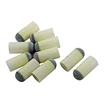 uxcell Plastic Pool Snooker Billiard Cue Stick Slip Push on Tips 13mm Dia 10pcs Gray