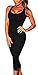Sumtory Women Sport Tight Jumpsuit Back Bandage Yoga Capri Pants Romper Playsuit Black