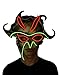 Scary Led Mask Purge Halloween Light Up Professional Rave Costumes Glow Stick Led Face Changeable Party City Mask for Parties Festival Costume by Latburg (led mask-001)