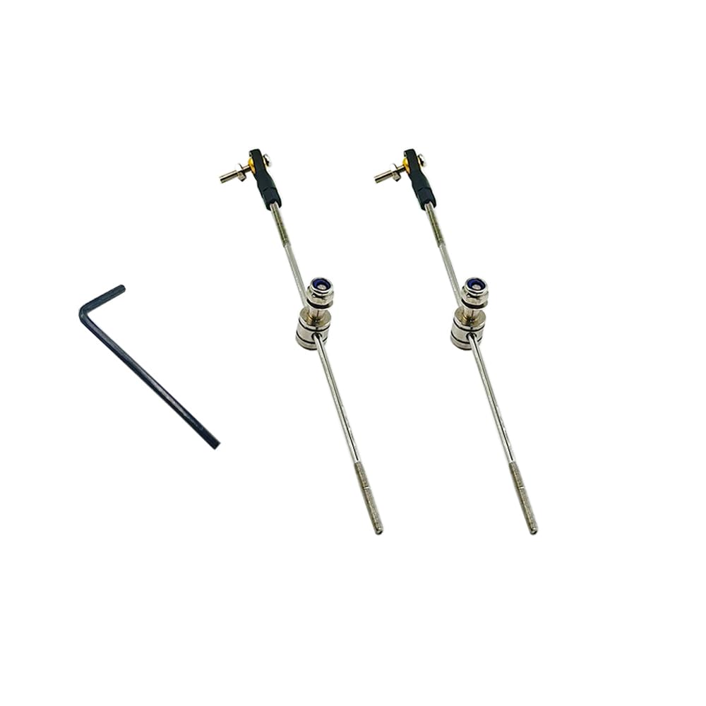 2PCS RC Boat Push Rod Kit Plastic Tie Rod Ends Ball