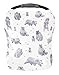 Pobi Baby Car Seat Covers and Nursing Cover - Soft and Stretchy Unisex Pattern (Buddy)