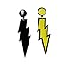 ZeroShop Women Fashion Retro Neon Lightning Earrings
