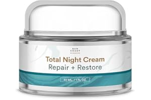 SUN COAST SCIENCES - Total Night Cream, Night Face Cream for All Skin Types, by Dr. Mark Rosenberg - 1 fl oz