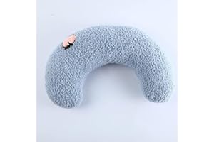 ROWPOZ Calming Pillow for Dogs, Soft Dog Bed Pillows Pet Neck Pillow, Dog Calming Pillows for Small Dogs Ultra Soft Fluffy Pet Calming Toy Half Donut Cuddler (D)