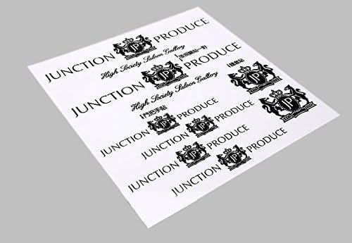 Rustica IT6A15 Set Of Junction Produce Black Car Sticker Vinyl Decals