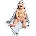 Hooded Baby Bath Towel - Cute, Large, Plush, Ultra Absorbent, Thick, Soft Natural Bamboo Koala Bear Wrap - Robe Plus Washcloth Set - Best for Bath, Beach, Pool, Shower, Infant, Kids, Boys, Girls