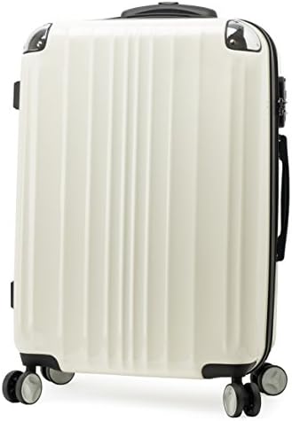 EDDAS EP-305 25 Inch PC&amp;ABS Metallic Color Series Hard Type Luggage (White)