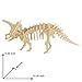 Funria Bfun Woodcraft 3D Puzzle Assemble and Paint DIY Toy Kit, Triceratops