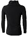 H2H Mens Fashion Turtleneck Slim Fit Pullover Sweater Oblique Line Bottom Edge BLACK US S/Asia M (KMTTL045)
