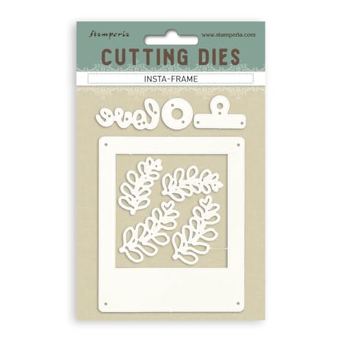 Stamperia - Cutting Dies for Scrapbooking, Albums, Cards, Bullet Journals, and More, Create Decorations with Natural Elements, Perfect for Crafts and Gifting (A6) (Venice, City of Art - Insta-Frame)