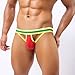 NEARTIME Men's Underwear, Hollow Out Men Underwear Boxers Bulge Pouch Men Shorts Hot (L, Red)